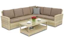 Rattan kerti bútor Bristol Corner Garden Point bézs