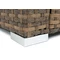 Rattan kerti bútor Roma Terrace + 2 Garden Point barna puff