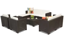 Technorattan nappali bútor Colorado Relax Corner 8 barna Bica