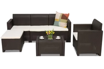 Technorattan nappali bútor Nebraska Relax Corner 5 barna Bica