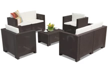 Colorado Coffee 6 barna Bica polirattan bútorkészlet