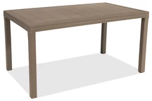 Houston cappuccino Bica techn rattan asztal
