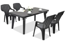 Kerti bútor Bergen / Alta 4 fő részére Bica antracit