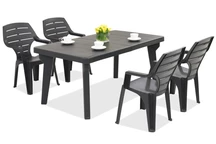 Kerti bútor Bergen / Marne 4 fő részére Bica antracit