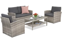 Kerti bútor Monaco Coffee 4 Garden Point világosszürke