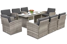 Kerti bútor Monaco Premium 8 Garden Point világosszürke