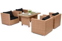 Kerti bútorok technorattan Roma Premium 4 Garden Point méz