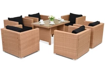 Kerti bútorok technorattan Roma Premium 6 Garden Point méz