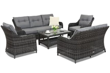 Luxus rattan bútor Toledo Coffee 7 Garden Point antracit