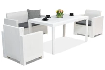 Rattan bútor Nebraska Apetito 4 White Bica