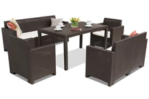 Rattan bútor Nebraska Apetito 7 Bronze Bica