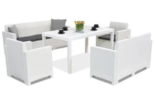 Rattan bútor Nebraska Apetito 7 White Bica
