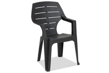 Stílusos Marne kerti szék magas háttámlával Bica antracittal