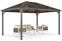 Kerti Milos 3x4 pavilon Garden Point szürke