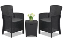 Lido Terrace Box 2 techn rattan szett antracit Bica dobozzal