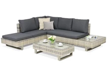 Liguria Garden Point luxus technorattan szett antracit