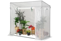 Mini fóliás üvegház paradicsomnak 2 x 0,8 m Garden Point fehér