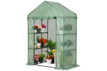 Mini kerti üvegház 1,4 x 0,7 x 2 m Garden Point zöld