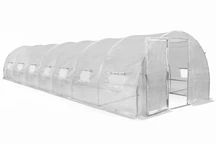 Polialagút fém kerettel 3x10m Garden Point fehér ajtóval