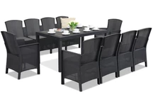 Rattan bútor Lido Apetito Max 10 antracit Bica