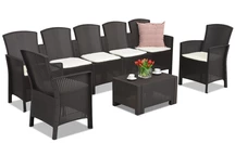 Rattan bútor Lido Coffee Max 7 Bica barna