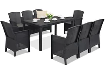 Rattan szett Lido Apetito 8 antracit Bica