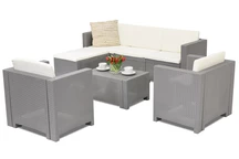 Technrattan nappali bútorkészlet Colorado Relax Corner 6 Bica szürke