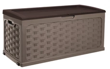 Ülős Rattan, 335l, barna kerti láda
