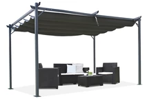 Szürke teraszos pergola La Palma 3x4 Garden Point