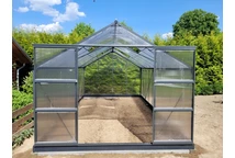Azalia alumínium üvegház 3,08 x 5,5m CoverTech antracit