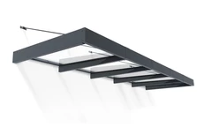 Alumínium előtető Sophia XL 1,4 x 4,7 m Palram - Canopia antracit