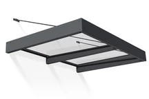 Alumínium előtető Sophia XL 1,4 x 1,9 m Palram - Canopia antracit