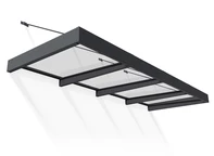 Alumínium előtető Sophia XL 1,4 x 3,8 m Palram - Canopia antracit