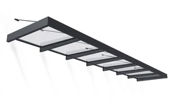 Alumínium előtető Sophia XL 1,4 x 6,6 m Palram - Canopia antracit