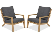 Braga Wood Garden Point alumínium kerti szék - 2 darabos szett