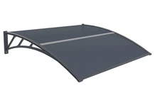 Tiset 120 x 150cm CoverTech antracit színű előtető ajtó fölé