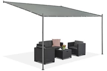 Genoa antracitszürke terasztető 3 x 4m Garden Point