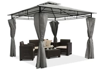 Ibiza kerti pavilon 3 x 3 m Garden Point antracitszürke