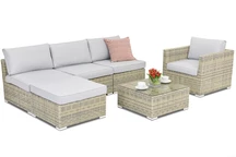 Rattan kerti bútor Wenecja Corner 5 Garden Point szürke