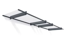 Modern ajtótető Nancy 4 m Palram - Canopia antracit