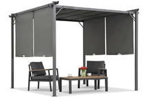 Sevilla 3x3 m antracitszürke teraszpergola Garden Point