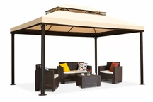 Valencia krémszínű kerti pavilon 4x4 m Garden Point