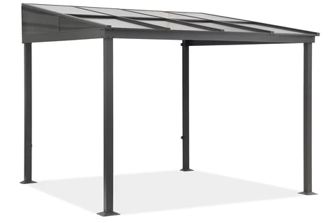 Alumínium terasz előtető 3 x 3 m Tarragona Garden Point antracit