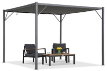 Antracit Malaga 3x3m Garden Point terasz pergola antracit Malaga 3x3m