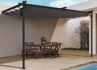 Antracit színű terasz előtető Santana 3x4 Garden Point