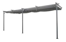 Antracit színű terasz előtető Santana 3x6m Garden Point