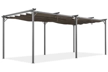 Barna La Palma 3x6m Garden Point terasz pergola barna La Palma 3x6m