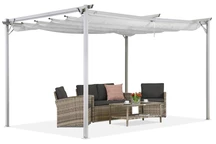 Fehér La Palma 3x3m Garden Point terasz pergola