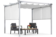 Fehér terasz pergola redőnyökkel La Palma 3x3 Garden Point