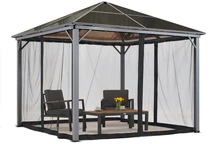 Kerti pavilon Milos 3x3m szúnyoghálóval Garden Point